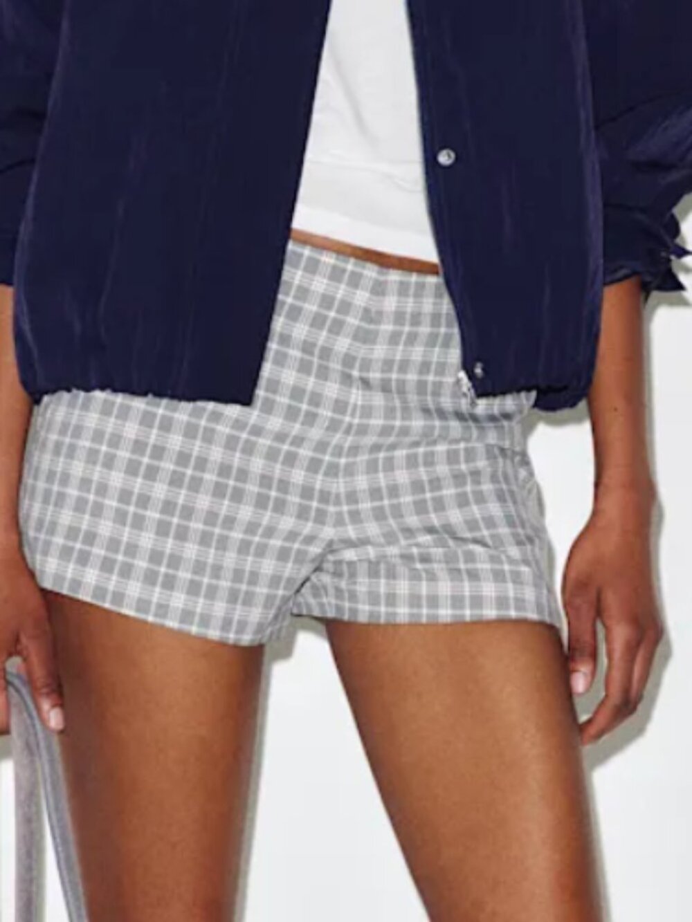 Reformation June Low Rise Short Plaid - Size 2